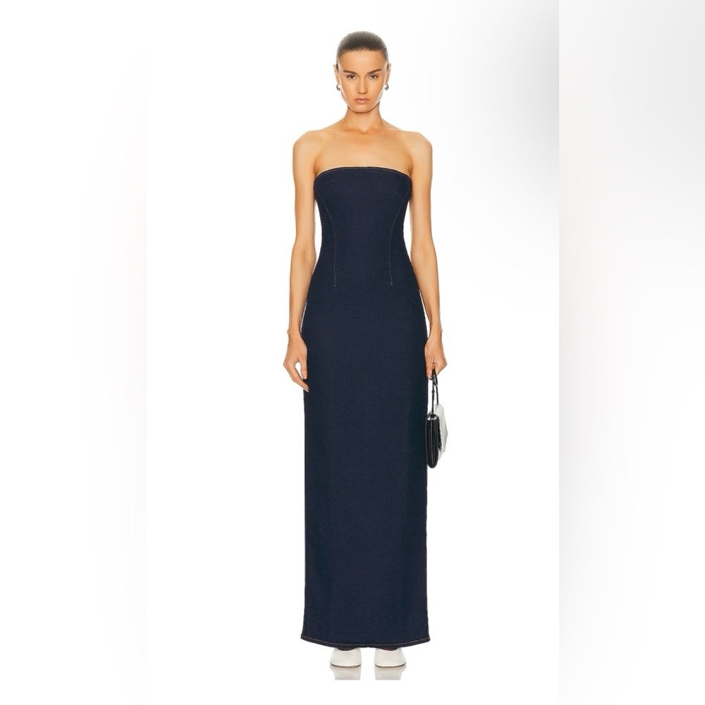 Lena Column Dress in Rinse
GRLFRND